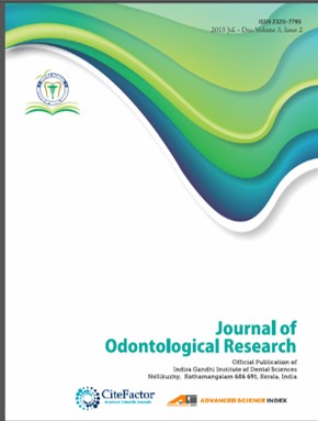 J Odontol Res 2015 Volume 3 Issue 2